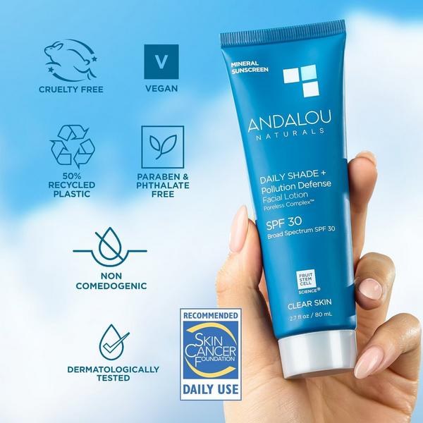 Andalou Naturals Clear Skin Daily Shade Pollution Defense Mineral Sunscreen SPF 30 #3