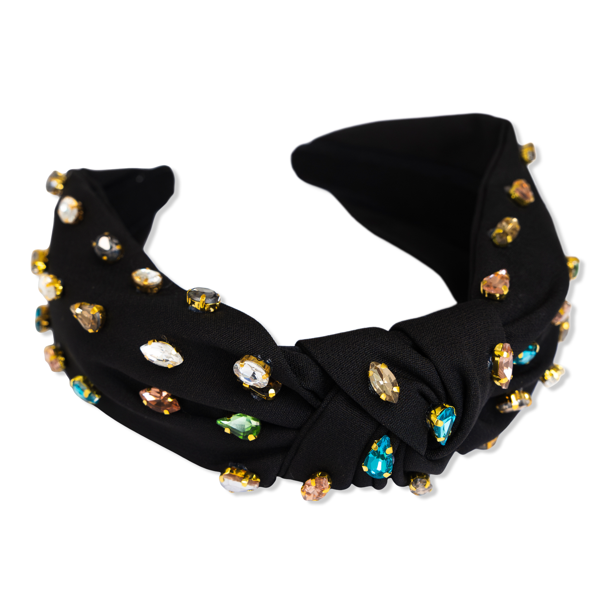 Locks & Mane Black Knotted Gem Headband #1