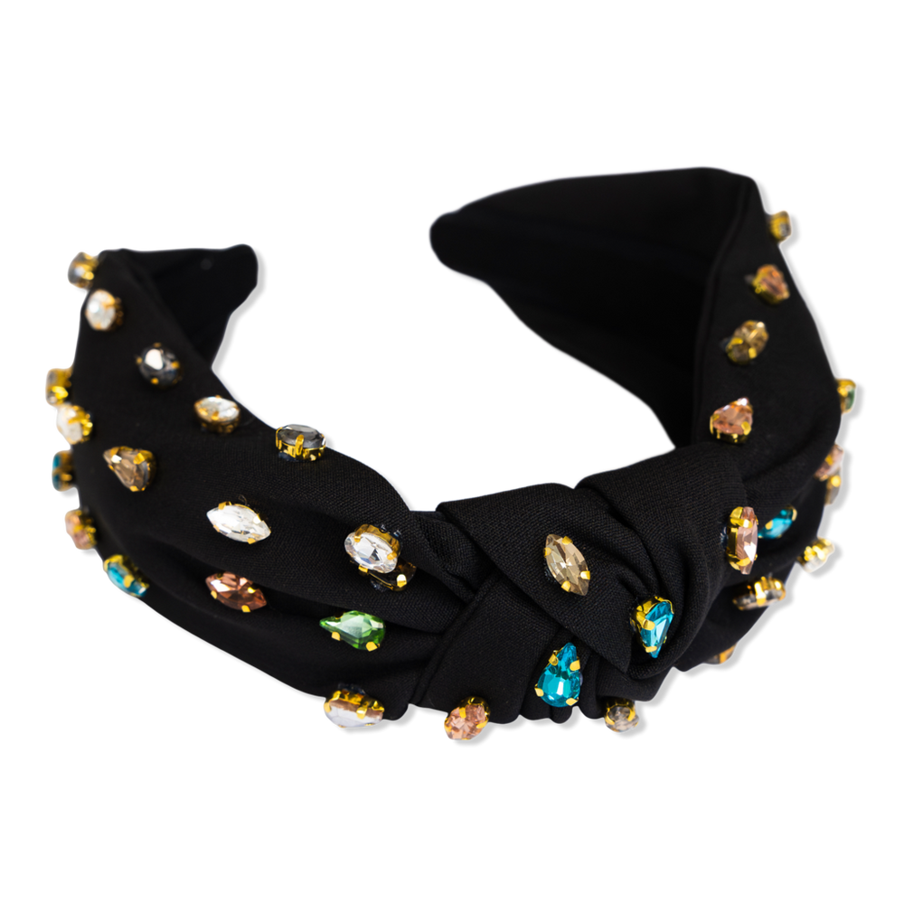 Locks & Mane Black Knotted Gem Headband