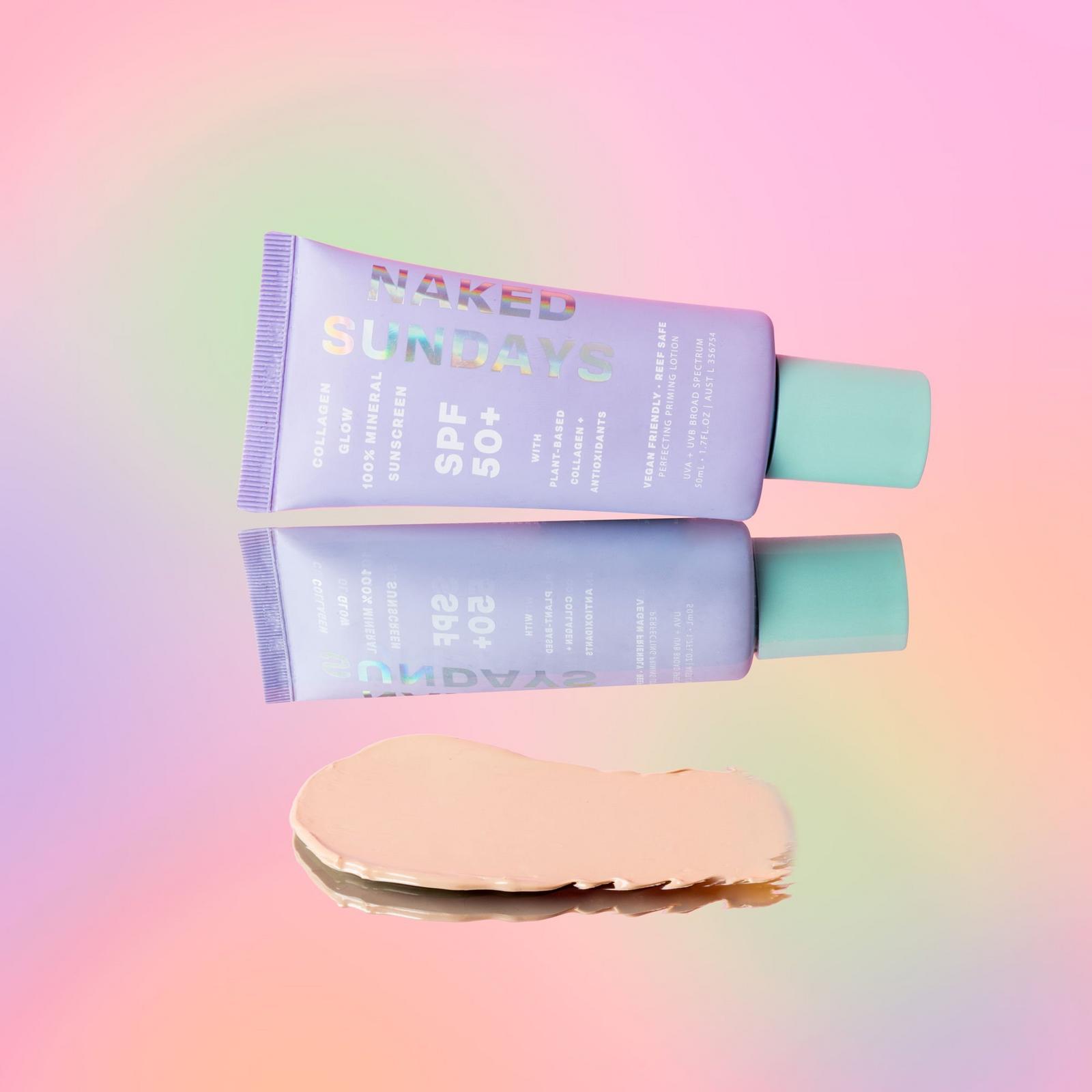 Collagen Glow 100% Mineral Sunscreen Perfecting Priming Lotion SPF50+