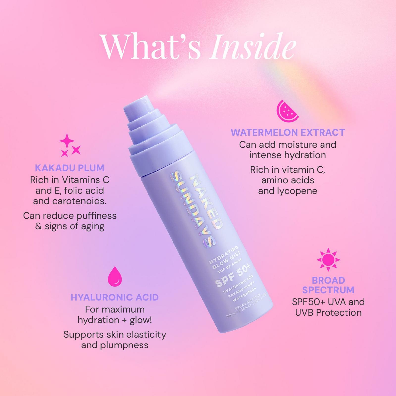 Hydrating Glow Mist Top Up Spray SPF50+