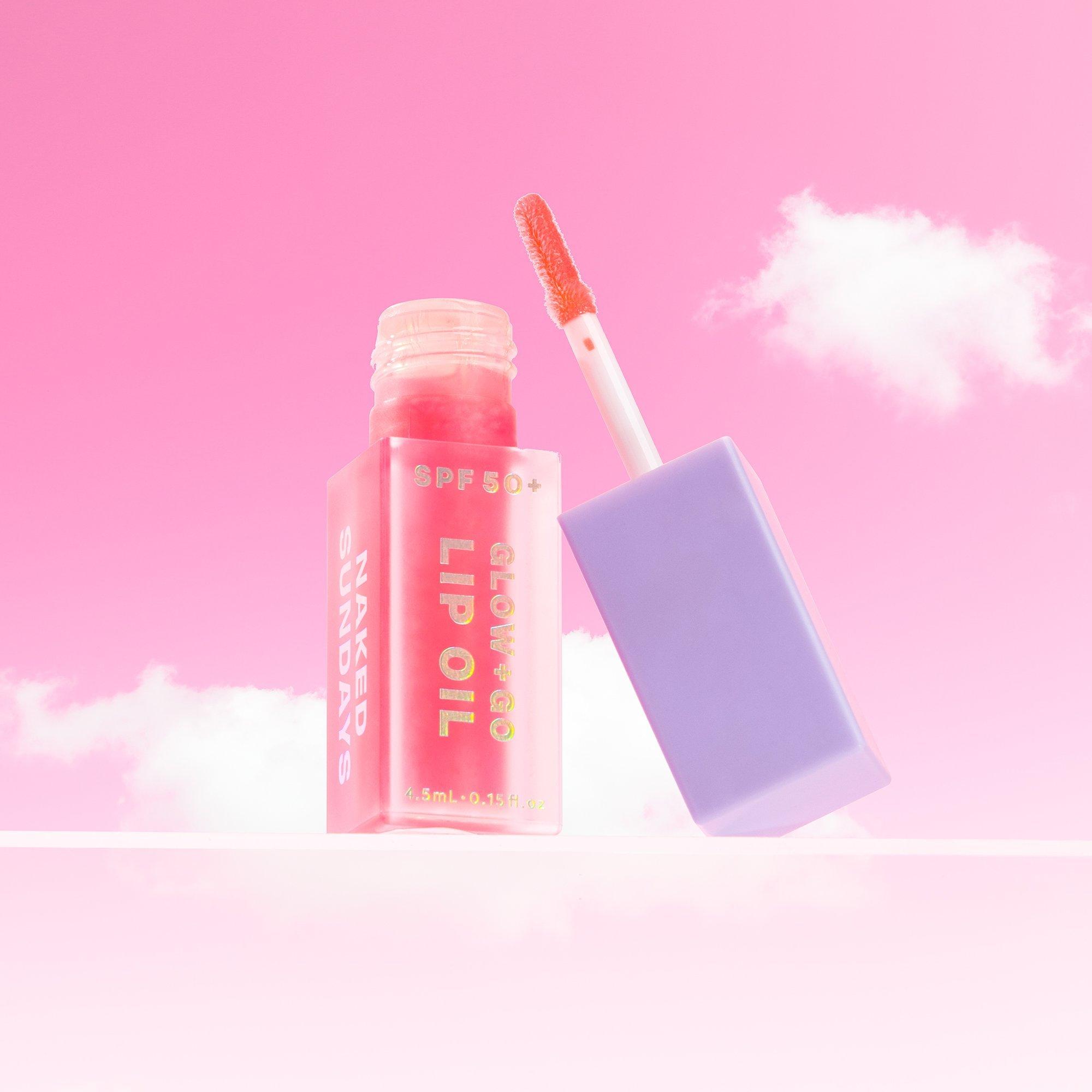 Масло для губ Naked Sundays Go + Glow с SPF 50, цвет: Арбузный — фото 4
