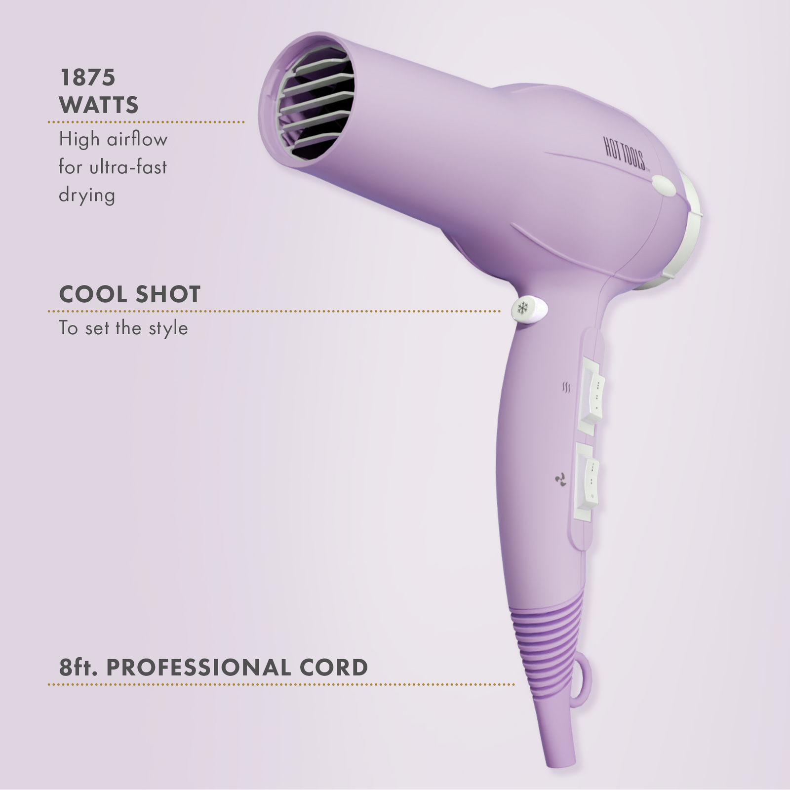 Pro Artist Lilac Pearl Turbo Salon Dryer