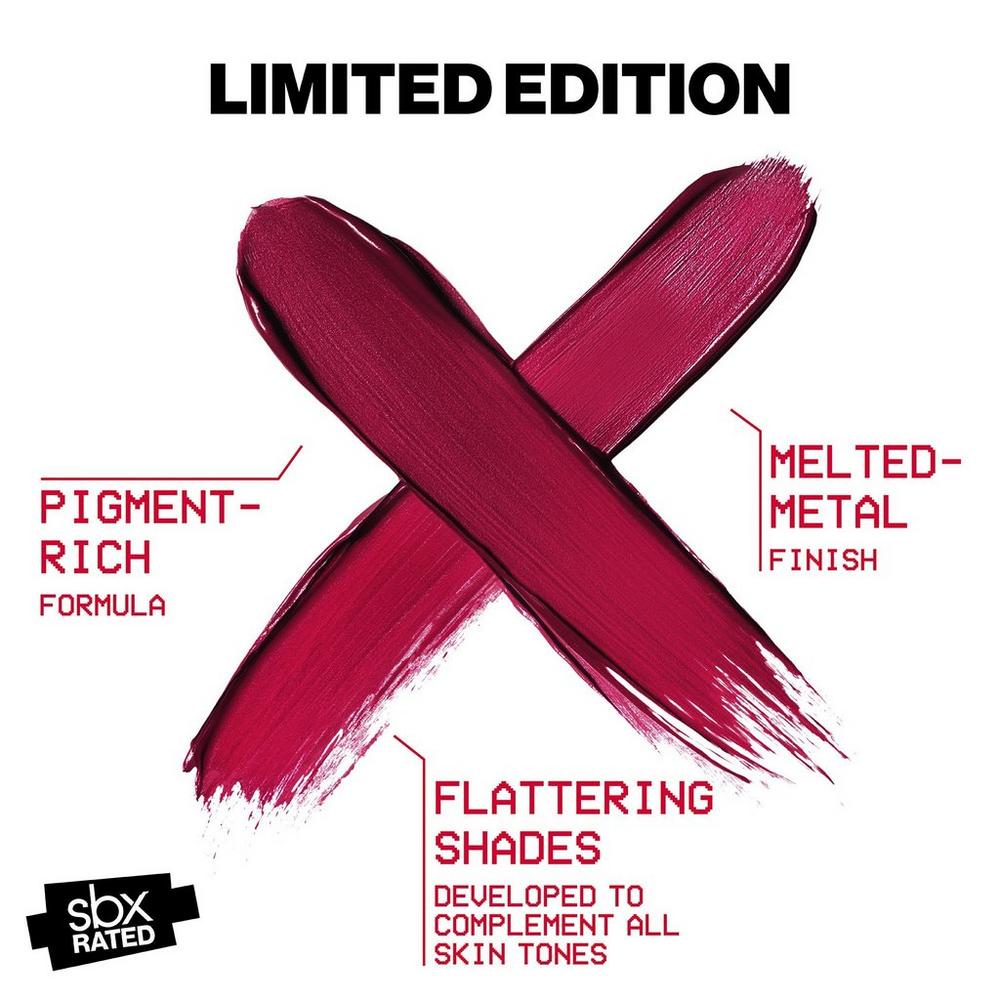 SBX RATED Flash FX Metallic Lipstick - Xplosive