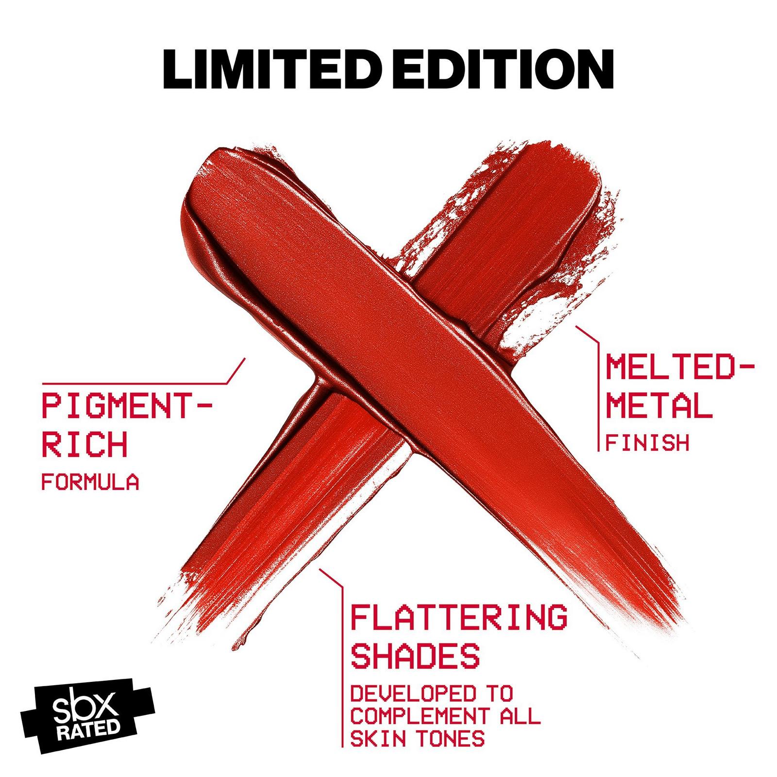 SBX RATED Flash FX Metallic Lipstick - Heated