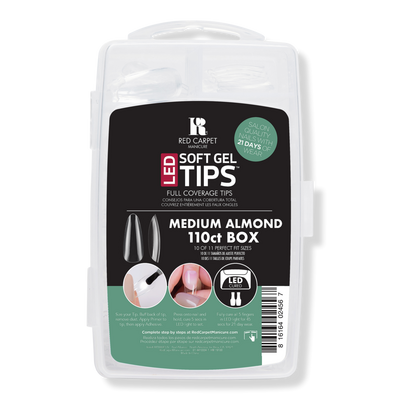 Red Carpet Manicure LED Soft Gel Medium Almond Nail Tips
