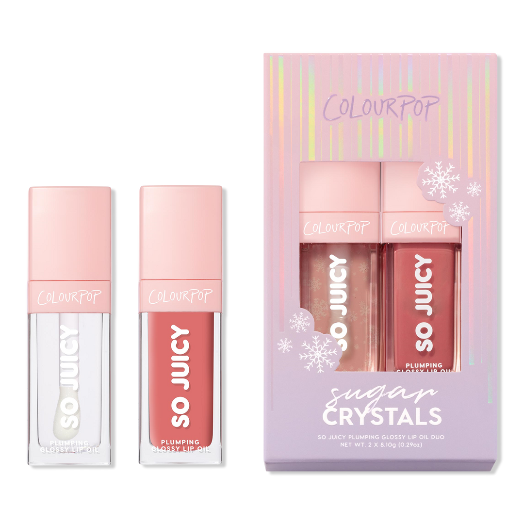 ColourPop Sugar Crystals So Juicy Plumping Glossy Lip Oil Duo #1