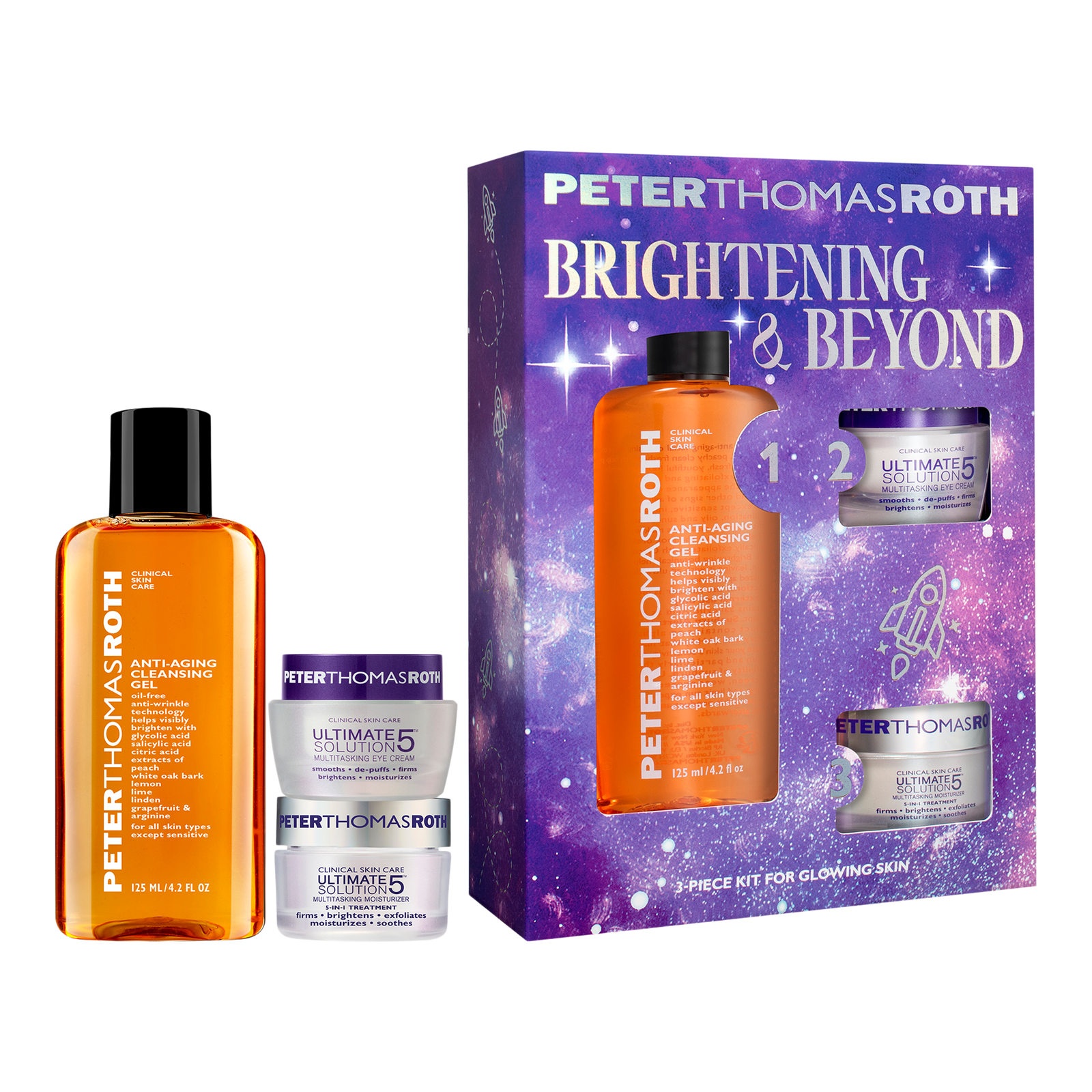 Brightening & Beyond 3-Piece Kit for Glowing Skin