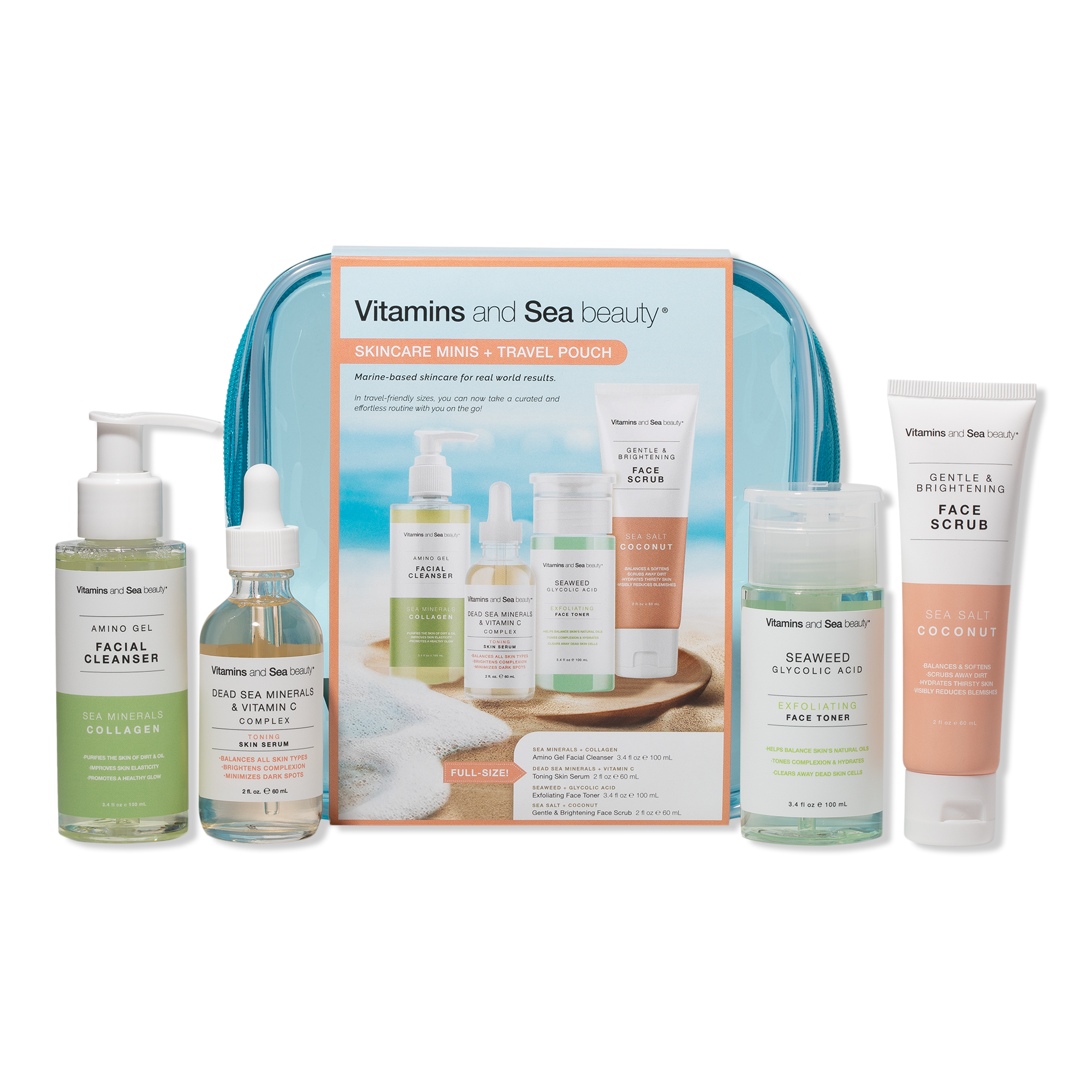 Vitamins and Sea beauty Skincare Minis + Travel Pouch #1