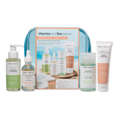 Vitamins and Sea beauty Skincare Minis + Travel Pouch