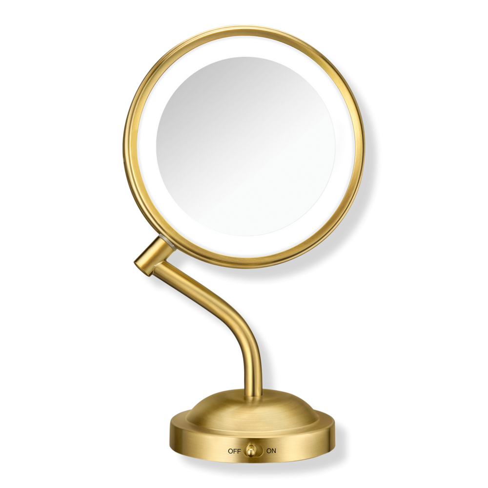 Conair 1x & 5x Maginification Led Brass Mirror