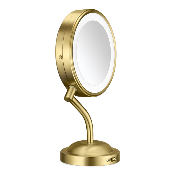 Conair 1X & 5X Maginification LED Brass Mirror #2