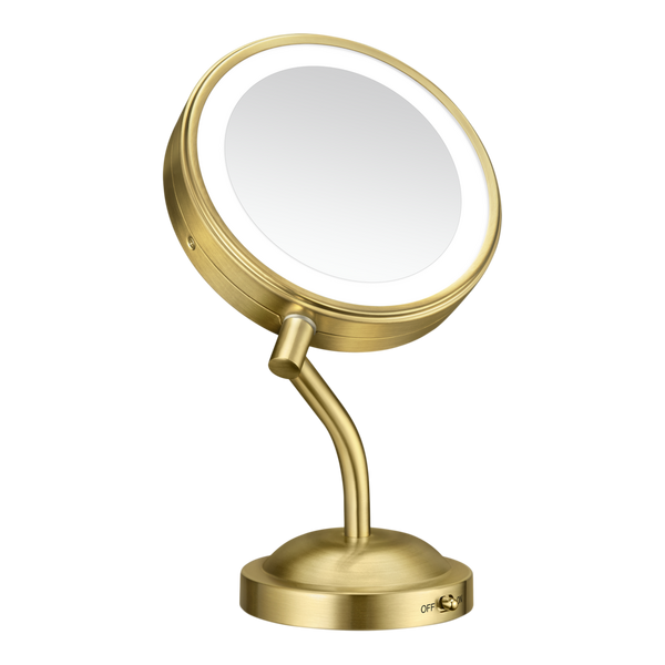 Conair 1X & 5X Maginification LED Brass Mirror #3