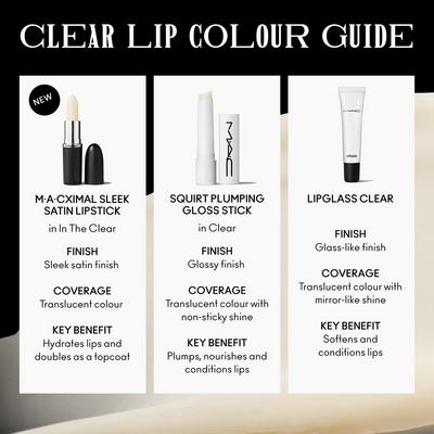 M·A·Cximal Sleek Satin Lipstick Colorless