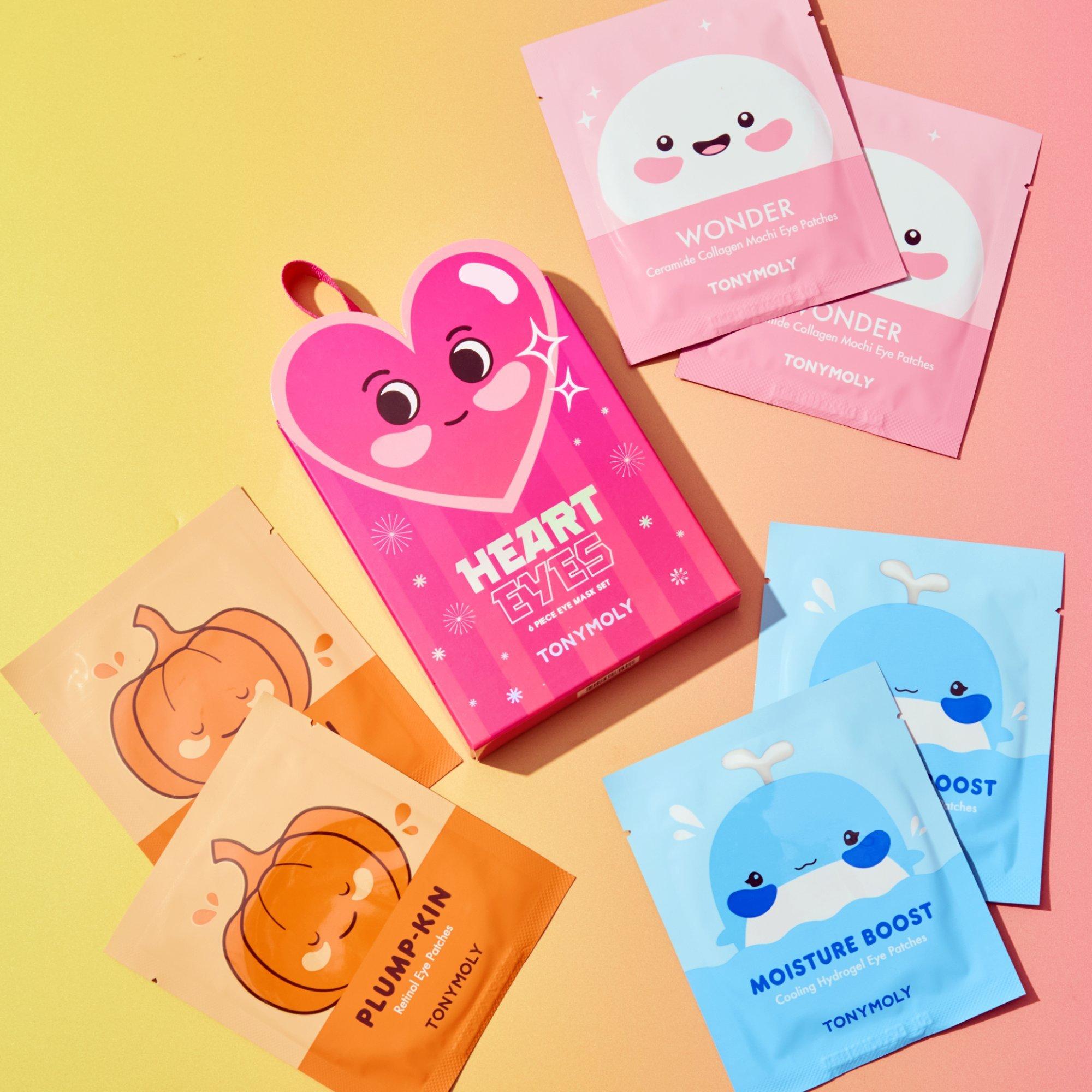 Tonymoly Heart Eyes 6 Piece Assorted Eye Mask Set Ornament