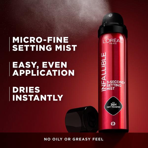 Spray fijador de maquillaje de secado rápido Infallible 3