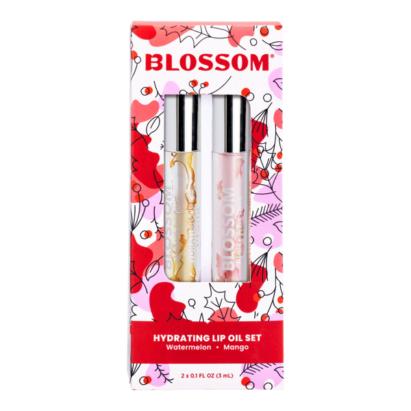 BLOSSOM Hydrating Lip Oil Set - Watermelon + Mango flavors #2