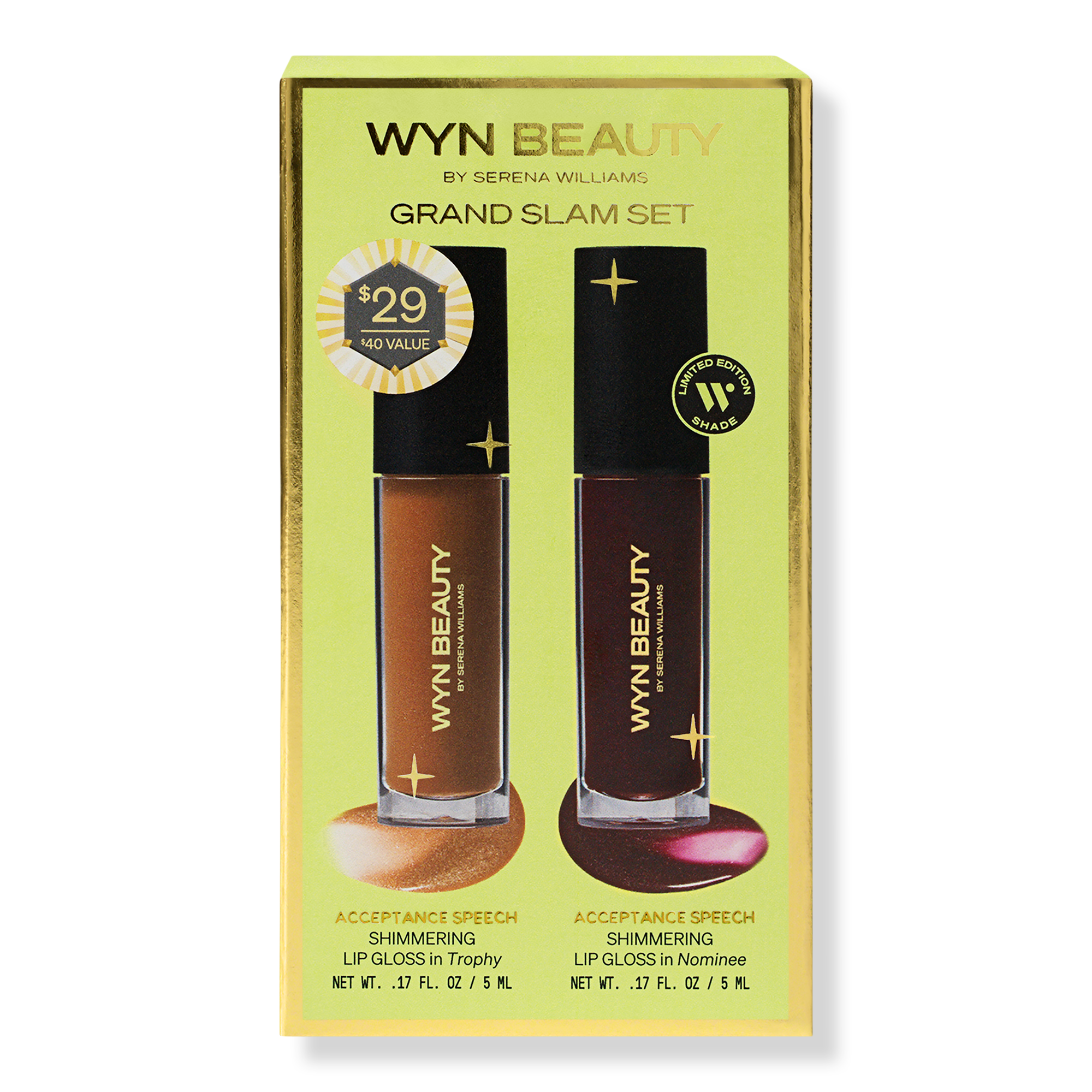 WYN BEAUTY Grand Slam Lip Gloss Duo Set #1