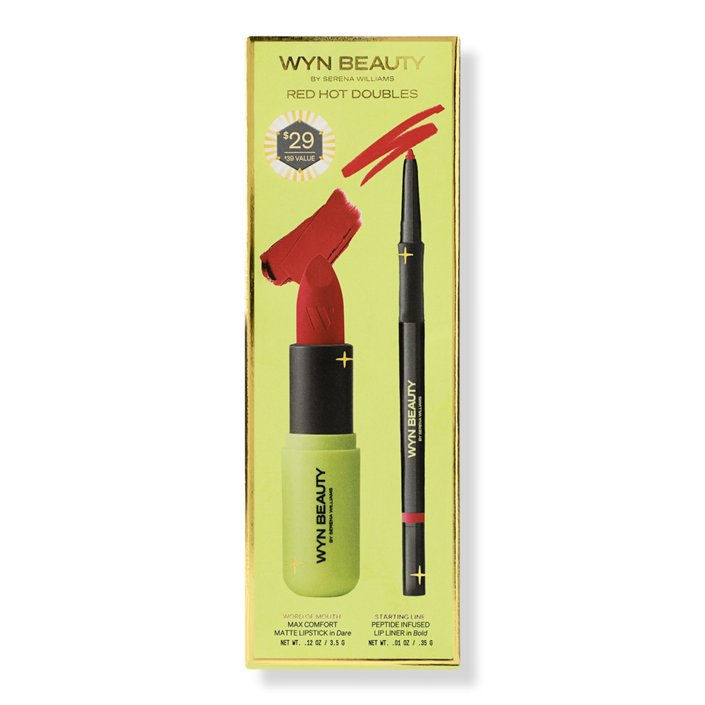 Wyn Beauty Red Hot Doubles Matte Lipstick & Liner Set