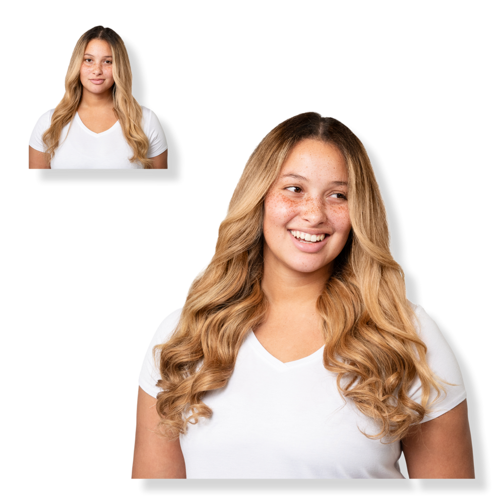 Locks & Mane 20" Clip-in Human Hair Extension - Butterscotch In Orange