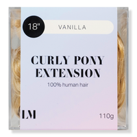 18" Curly Human Hair Ponytail