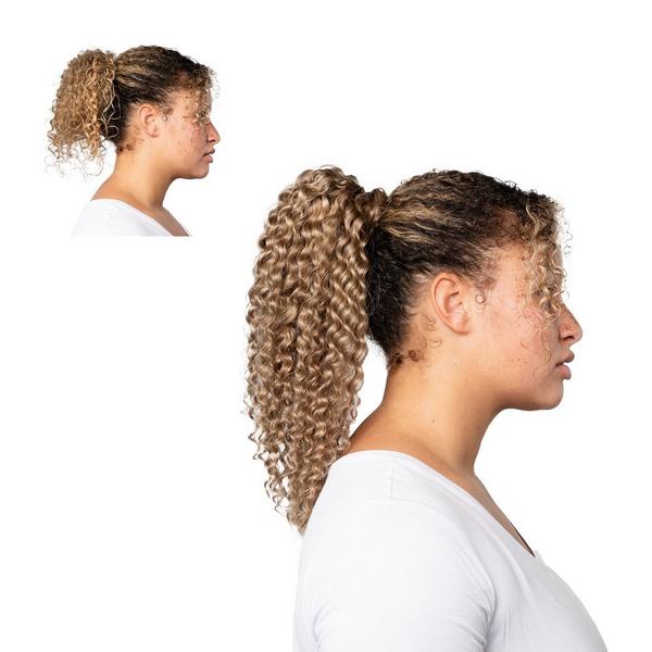 Locks & Mane 18" Curly Human Hair Ponytail #2