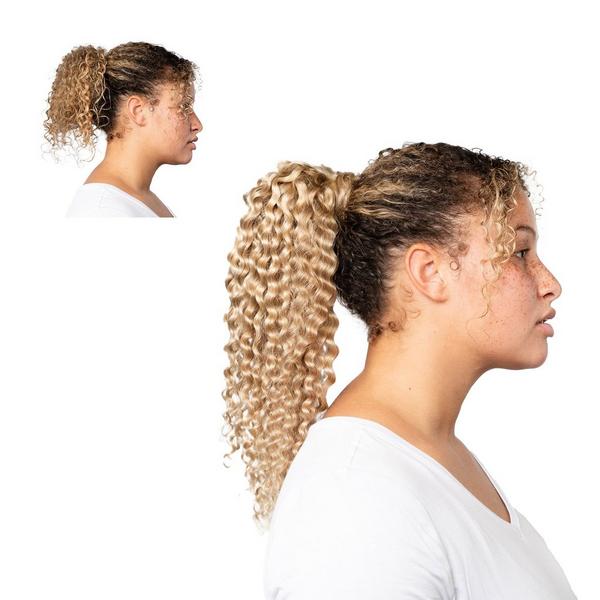 Locks & Mane 18" Curly Human Hair Ponytail #2