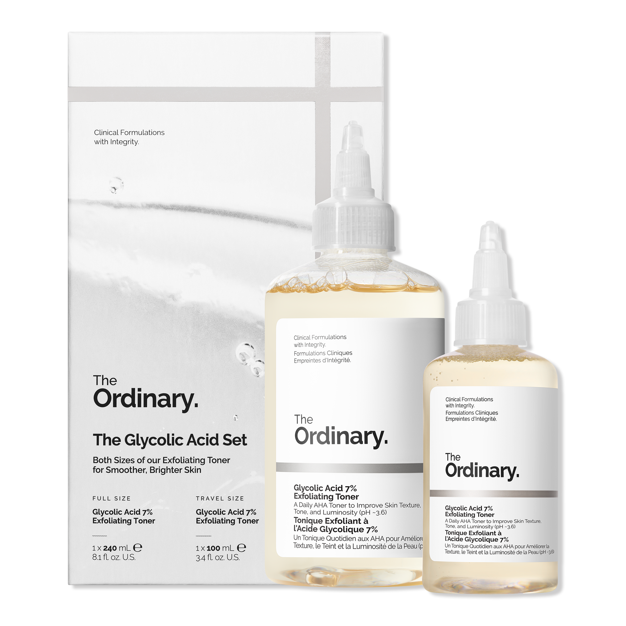 Подарочный набор The Ordinary: отшелушивающий тоник с гликолевой кислотой