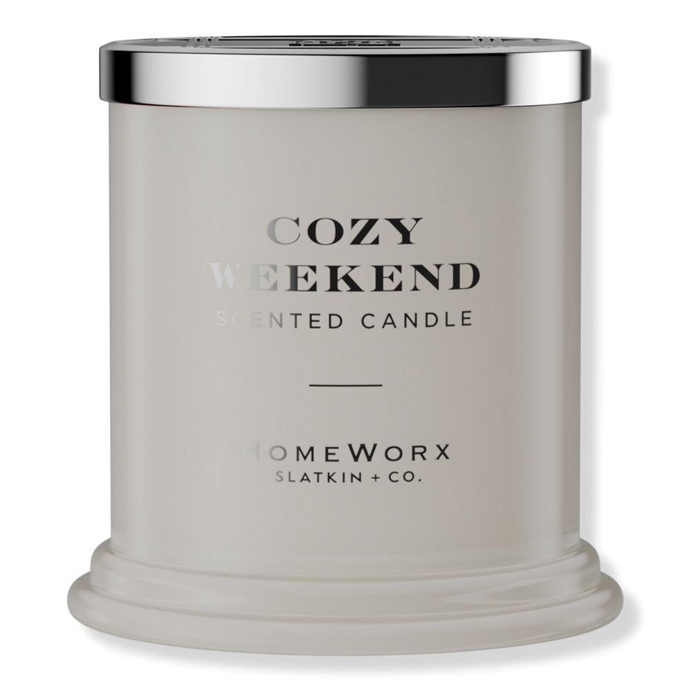 Homeworx Cozy Weekend 1-wick Scented Candle In White
