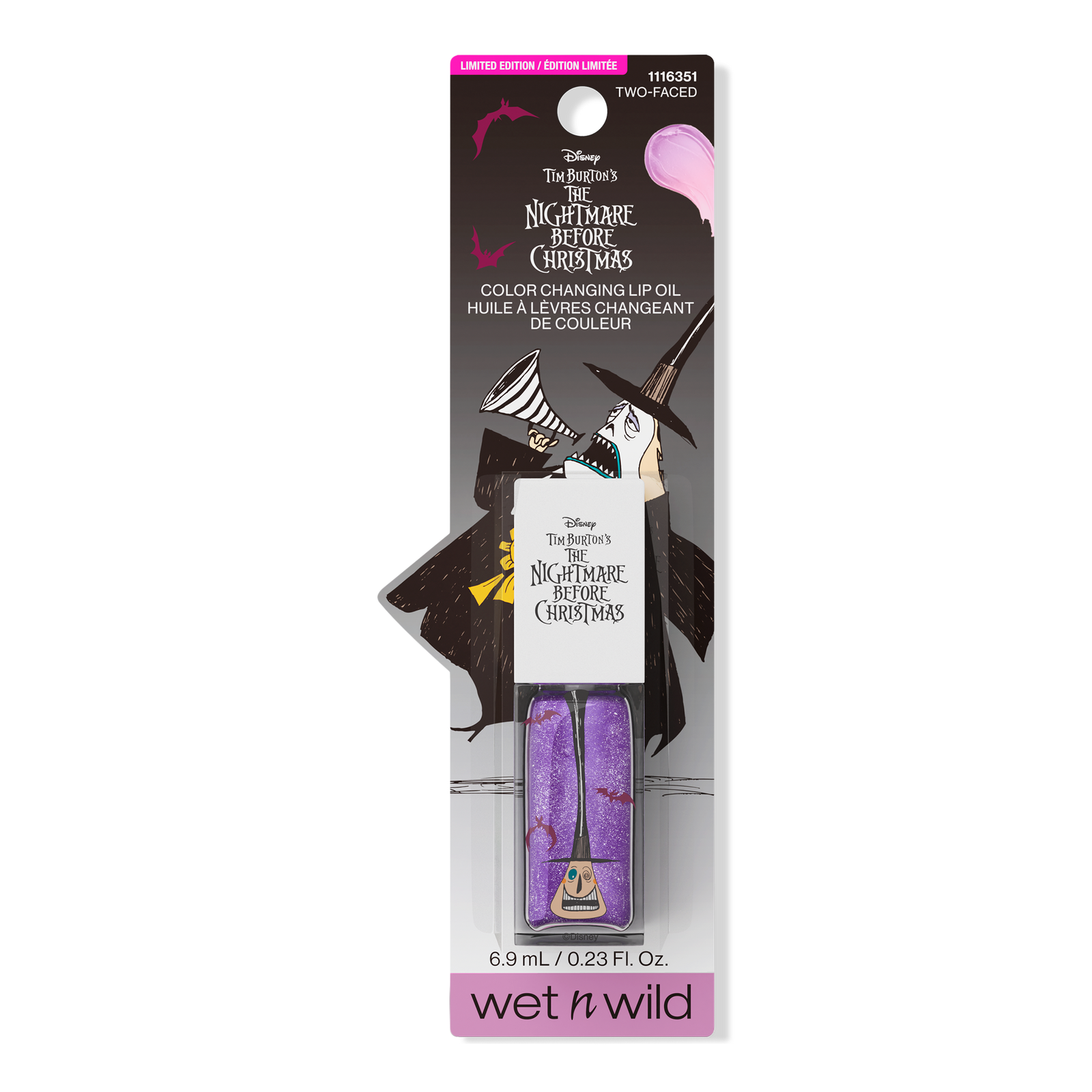 Nightmare Before Christmas Two-Faced Color Changing Lip Oil