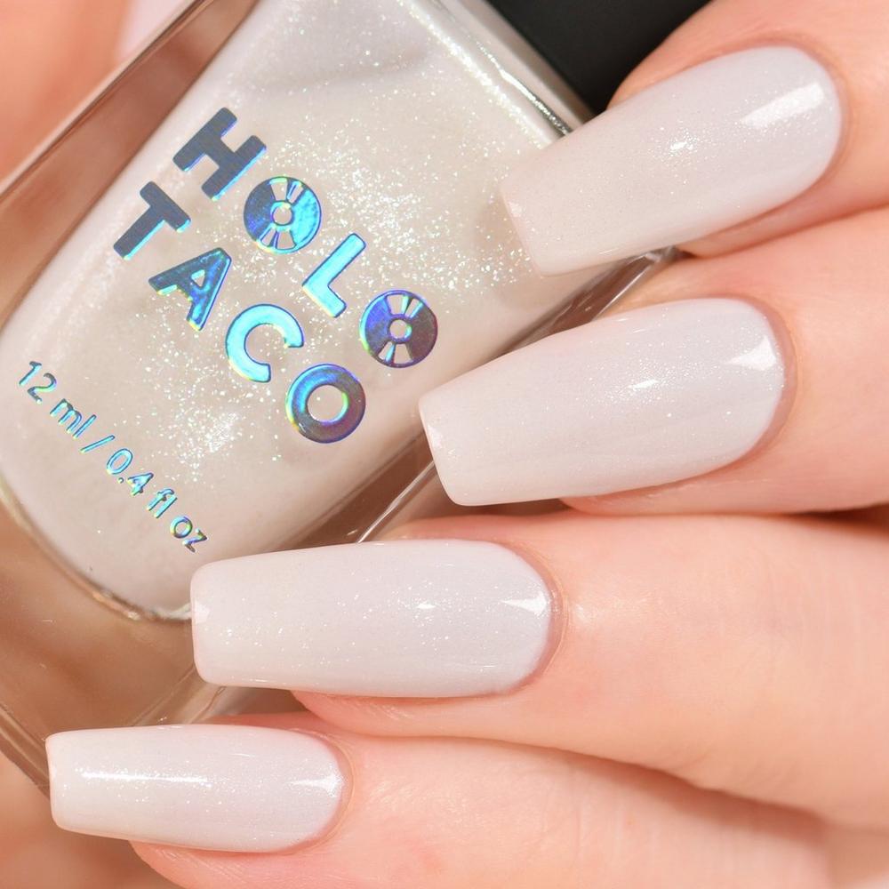 Specialty Nail Polish - Milky White Shimmer
