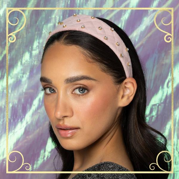 Scünci Wicked Glinda Pink Headband With Stones #5