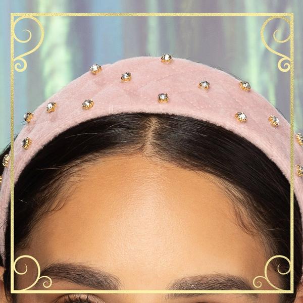 Scünci Wicked Glinda Pink Headband With Stones #6