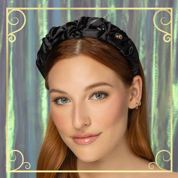 Scünci Wicked Elphaba Ruched Headband With Stones #5