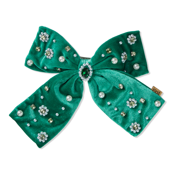 Scünci Wicked Emerald City Embellished Bow #1