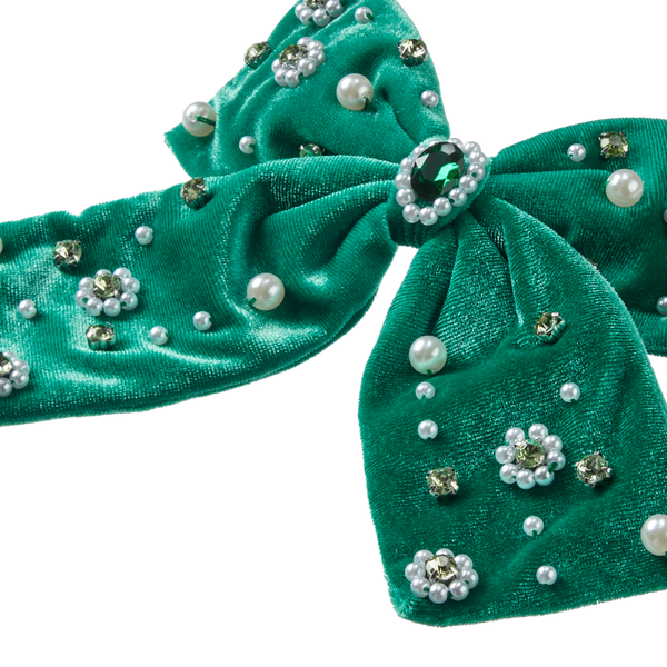 Scünci Wicked Emerald City Embellished Bow #3