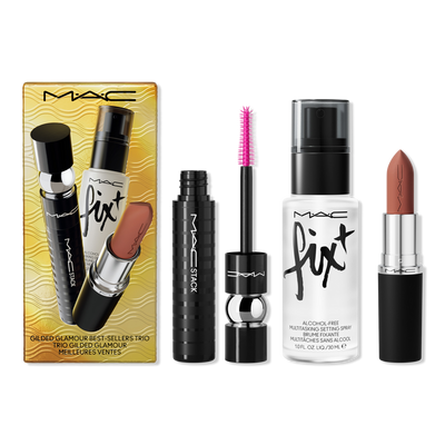 MAC Gilded Glamour Makeup Bestsellers Gift Set Trio