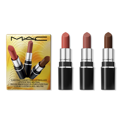 MAC Everyday Luxury Mini Lustreglass Lipstick Trio