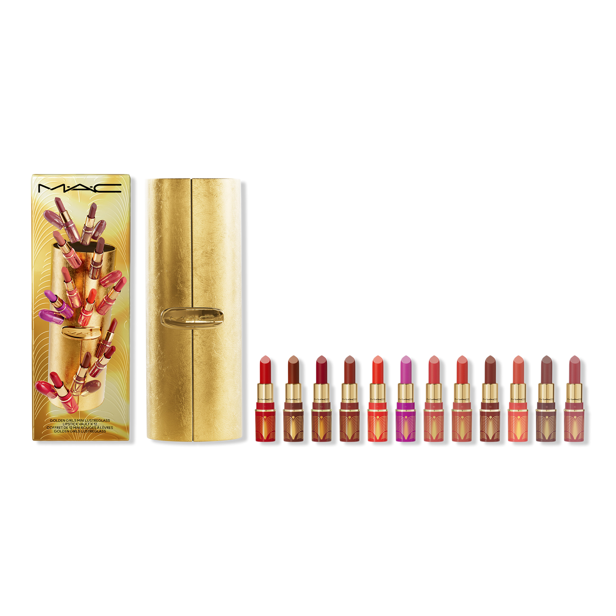 MAC the ultimate set mini lipsticks x12 popular vault