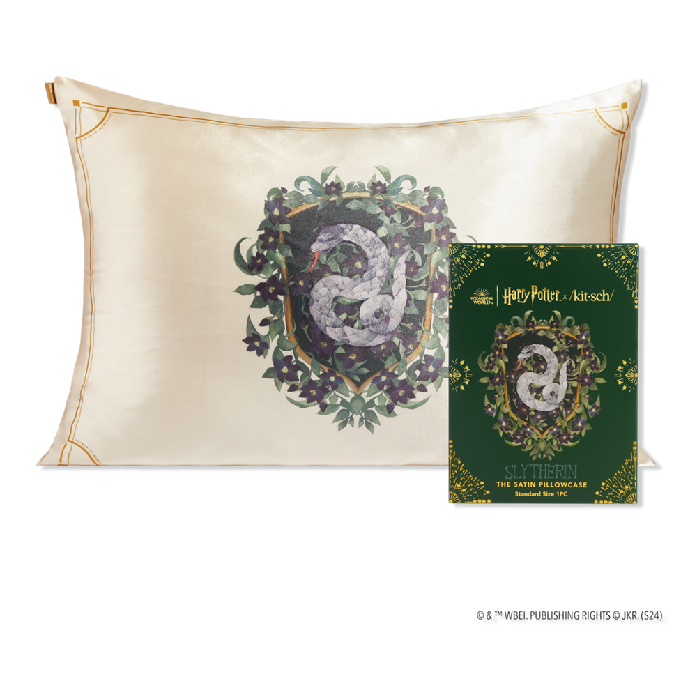 Kitsch Harry Potter X  Satin Pillowcase Standard - Slytherin