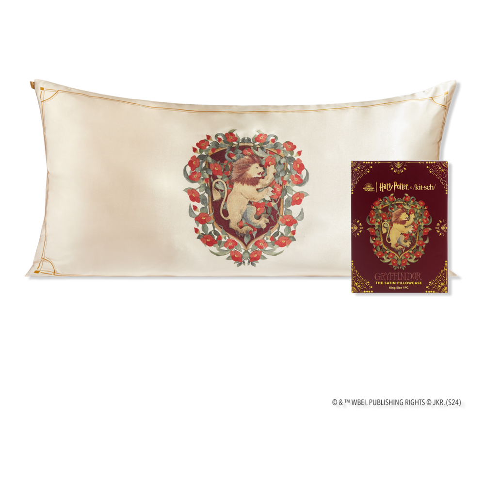 Kitsch Harry Potter X  Satin Pillowcase King - Gryffindor In Red