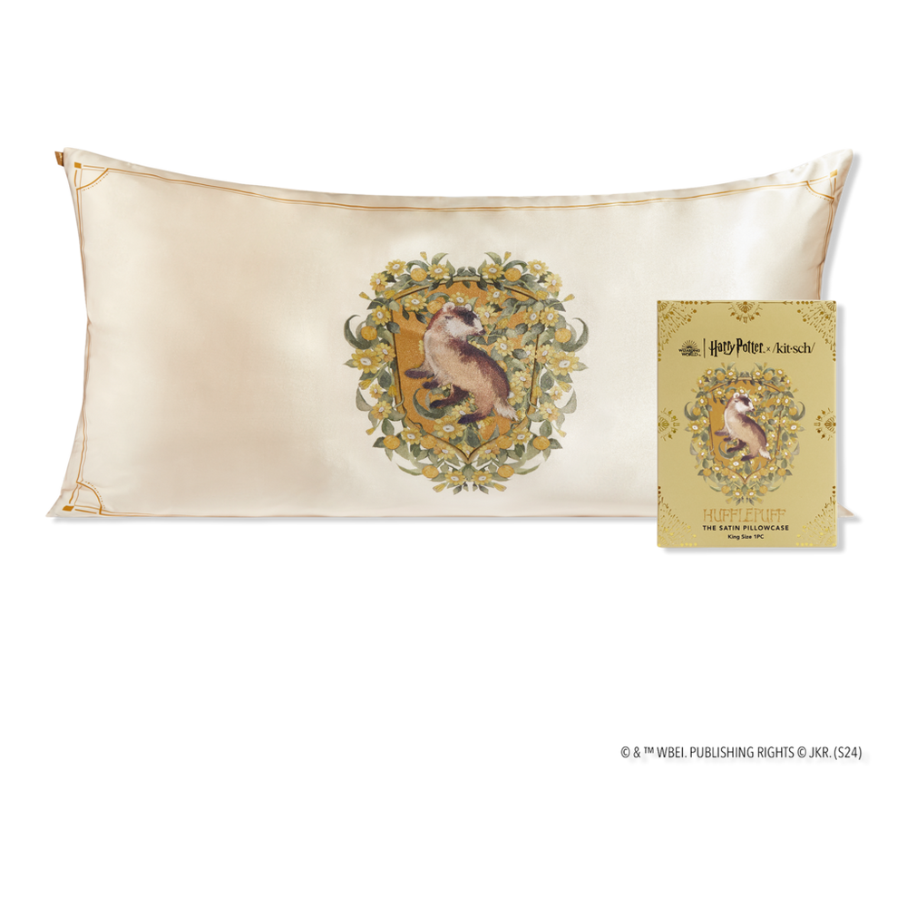 Kitsch Harry Potter X  Satin Pillowcase King - Hufflepuff
