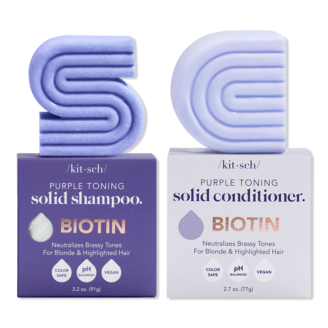 Kitsch Purple Toning Shampoo & Conditioner Bar Combo Pack #1