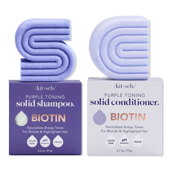 Kitsch Purple Toning Shampoo & Conditioner Bar Combo Pack #1