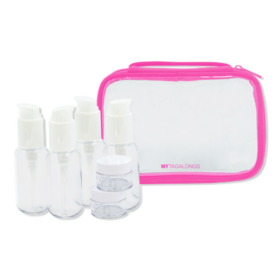 MYTAGALONGS Premium Travel Bottles with Carrying Case