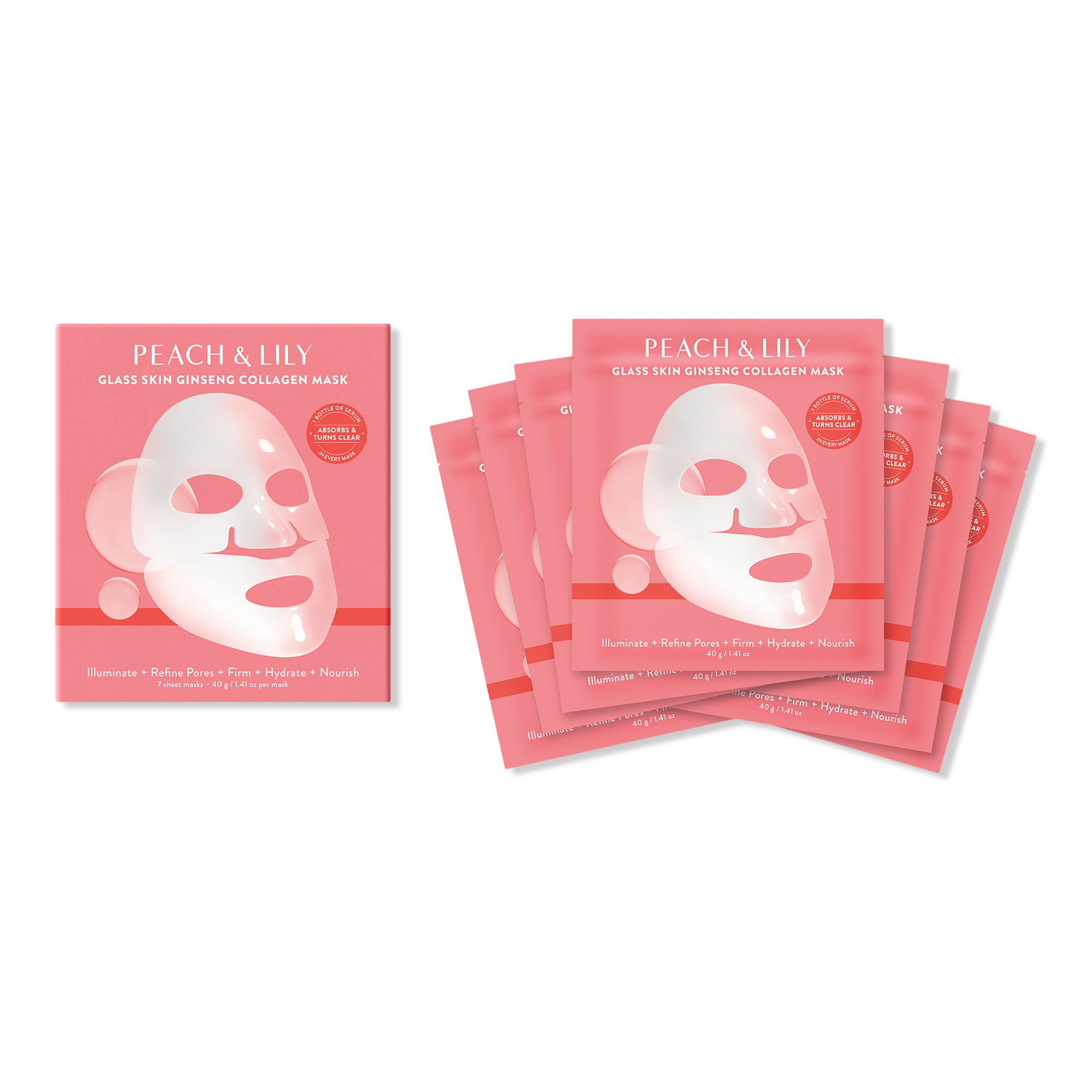 PEACH & LILY Glass Skin Ginseng Collagen Mask #1