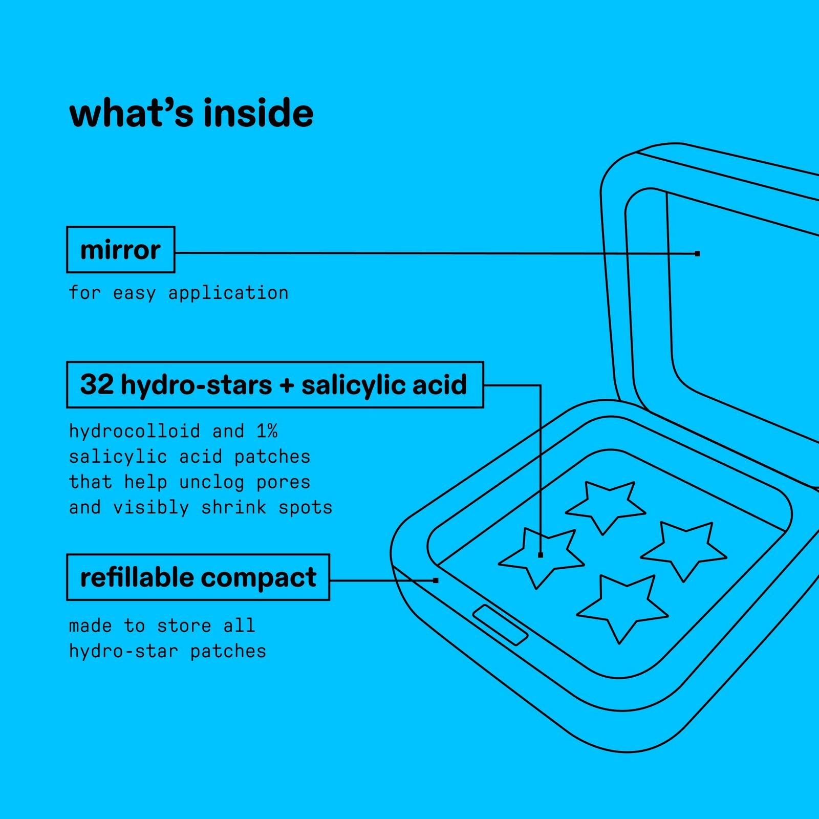 Hydro-Star Salicylic Acid Patches + Big Blue Compact