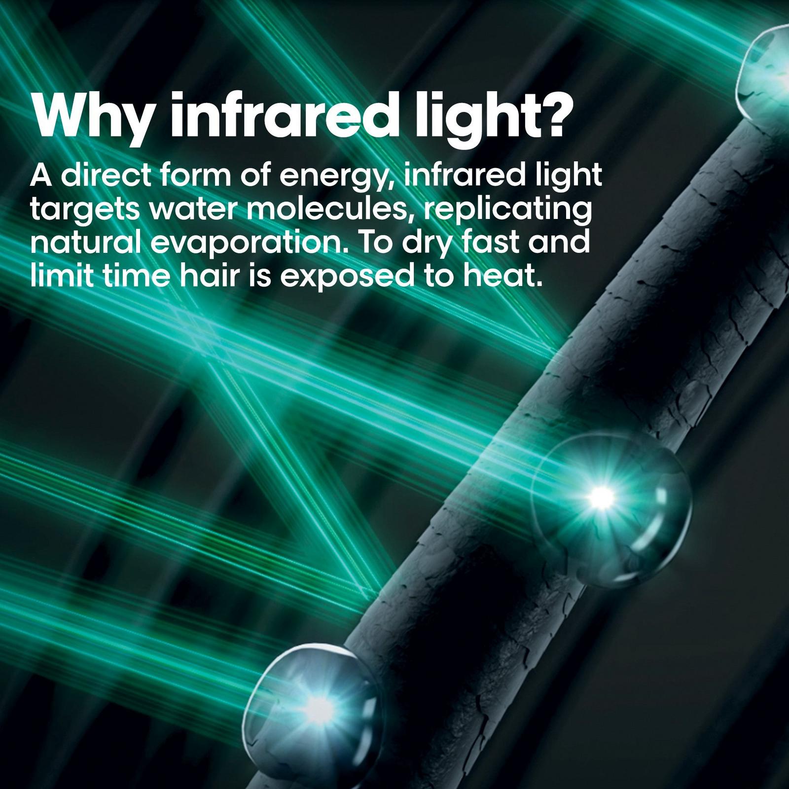 AirLight Pro Hair Dryer Augmented With Infrared Light Technology