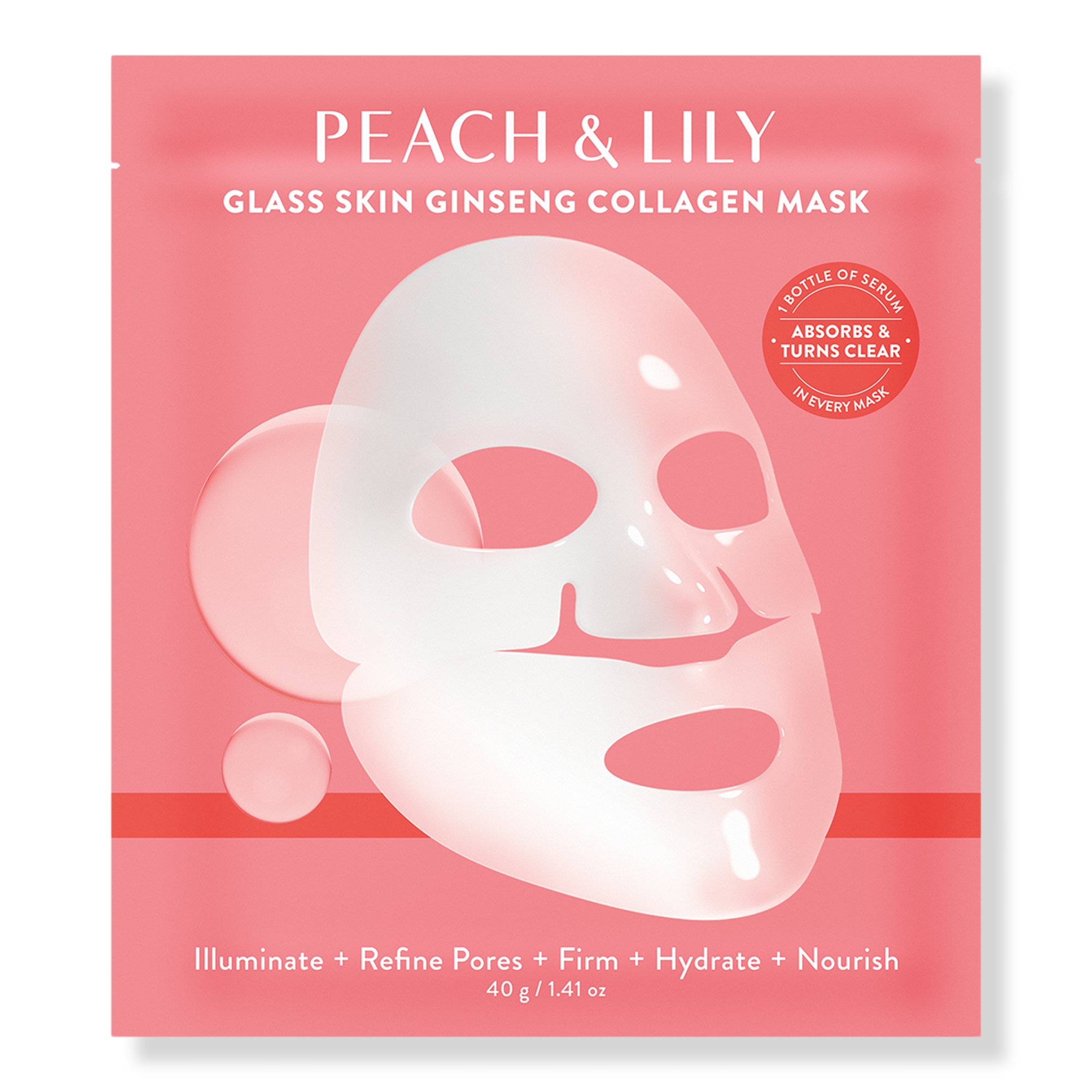 PEACH & LILY Glass Skin Ginseng Collagen Mask #1