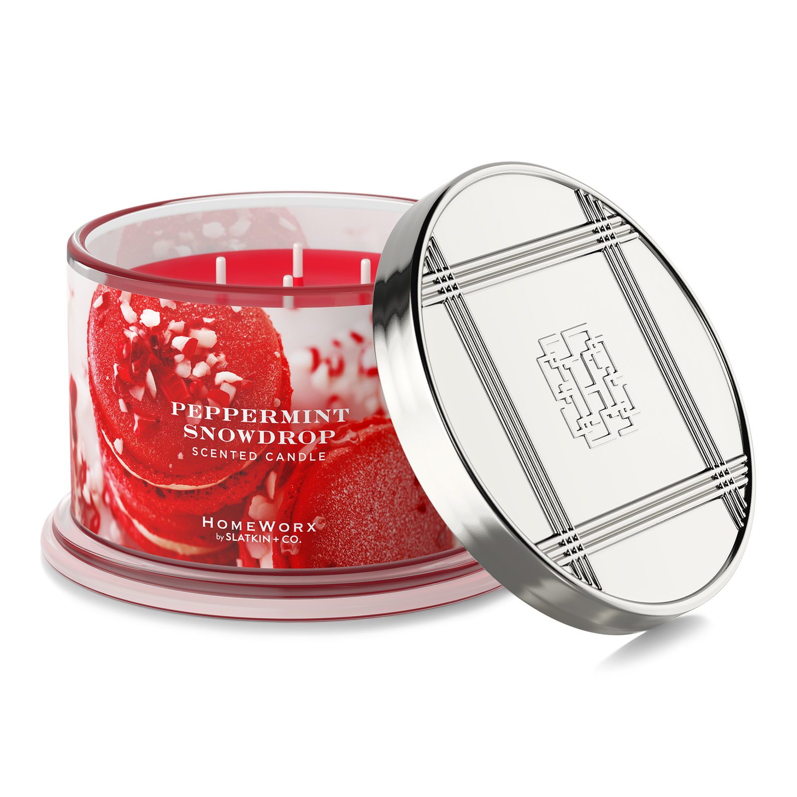 Peppermint Snowdrop 4-Wick Scented Candle